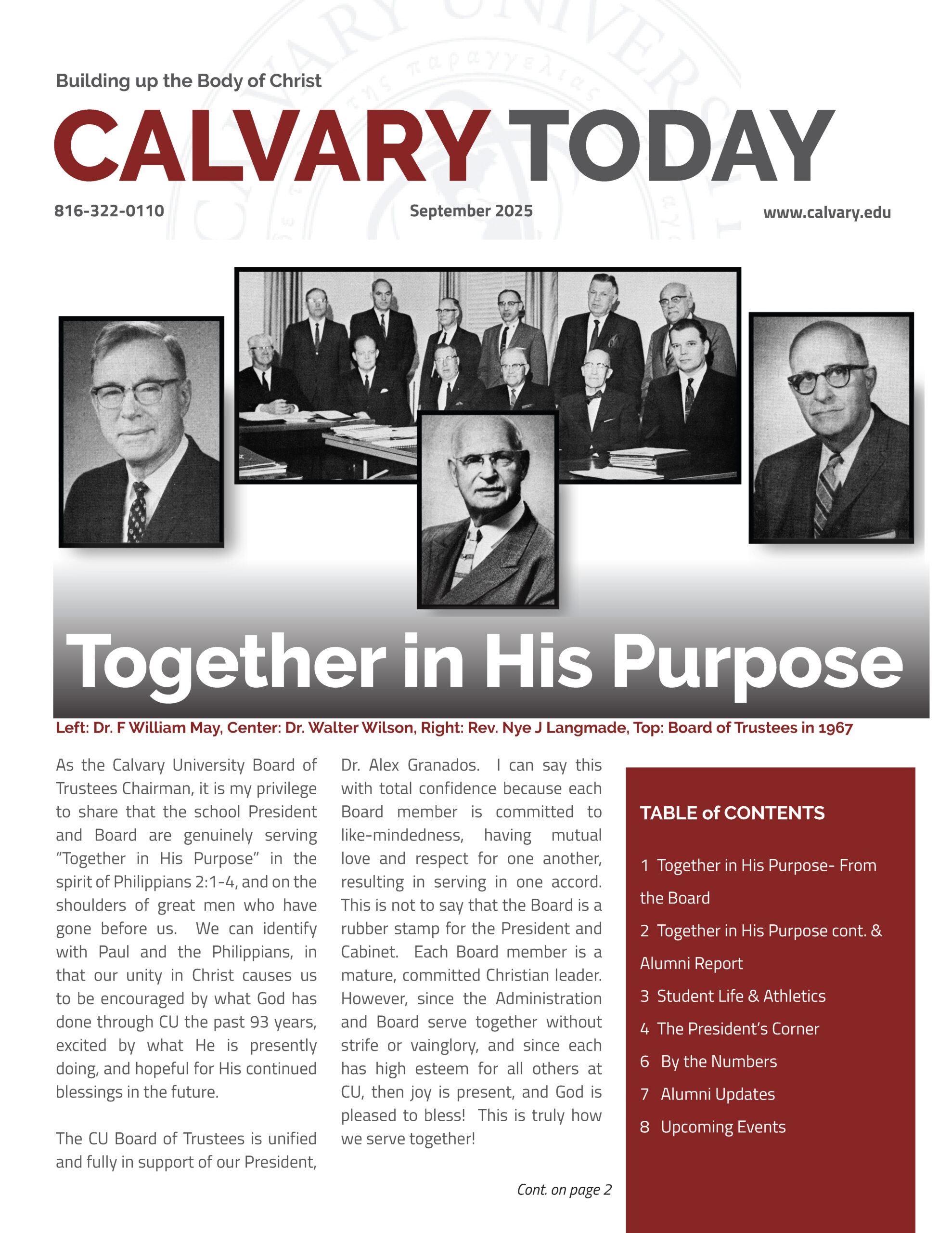 Fall 2025 Calvary Today